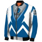 customized dallas mavericks v stripes blue white bomber jacket best selling