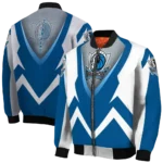 customized dallas mavericks v stripes blue white bomber jacket best selling