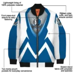 customized dallas mavericks v stripes blue white bomber jacket best selling