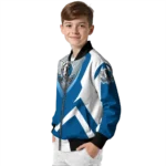 customized dallas mavericks v stripes blue white bomber jacket best selling