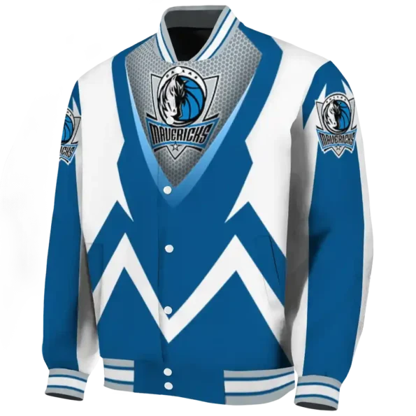 customized dallas mavericks v stripes blue white varsity jacket best selling.webp