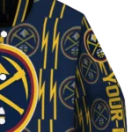 customized denver nuggets bolt stripe blue varsity jacket best selling.webp