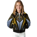 customized denver nuggets mesh chest black bomber jacket best selling