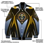 customized denver nuggets mesh chest black varsity jacket best selling.webp