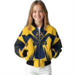 customized denver nuggets spider mark blue bomber jacket best selling