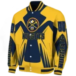 customized denver nuggets spider mark blue varsity jacket best selling.webp