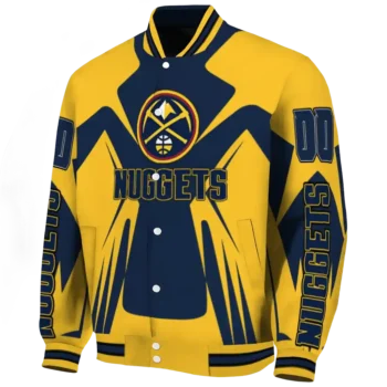 customized denver nuggets spider mark blue varsity jacket best selling.webp