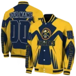 customized denver nuggets spider mark blue varsity jacket best selling.webp