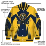 customized denver nuggets spider mark blue varsity jacket best selling.webp