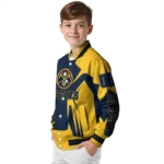 customized denver nuggets spider mark blue varsity jacket best selling.webp