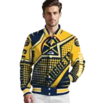 customized denver nuggets star burst blue varsity jacket best selling.webp