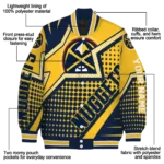 customized denver nuggets star burst blue varsity jacket best selling.webp