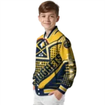 customized denver nuggets star burst blue varsity jacket best selling.webp