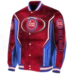 customized detroit pistons power plate red varsity jacket best selling.webp