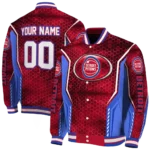 customized detroit pistons power plate red varsity jacket best selling.webp