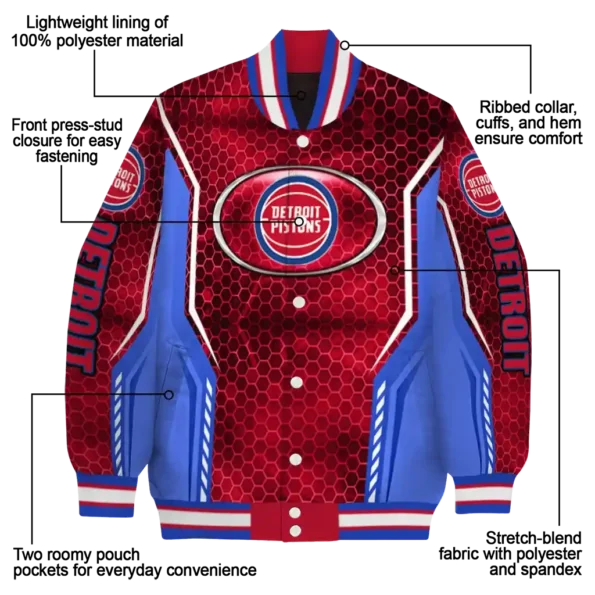 customized detroit pistons power plate red varsity jacket new arrival.webp