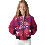 customized detroit pistons pyramid shapes red bomber jacket best selling