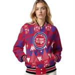 customized detroit pistons pyramid shapes red varsity jacket best selling.webp