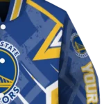 customized golden state warriors chevron angles blue varsity jacket best selling.webp