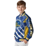 customized golden state warriors chevron angles blue varsity jacket best selling.webp
