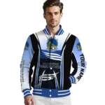 customized golden state warriors mesh effect blue black varsity jacket best selling.webp