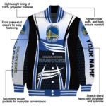 customized golden state warriors mesh effect blue black varsity jacket best selling.webp
