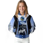 customized golden state warriors mesh effect blue black varsity jacket best selling.webp