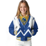 customized golden state warriors v stripes blue white varsity jacket best selling.webp