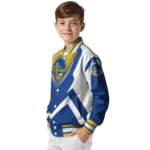 customized golden state warriors v stripes blue white varsity jacket best selling.webp