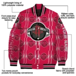 customized houston rockets bolt stripe red varsity jacket best selling.webp
