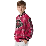 customized houston rockets bolt stripe red varsity jacket best selling.webp