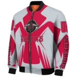 customized houston rockets spider mark red bomber jacket best selling