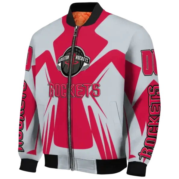 customized houston rockets spider mark red bomber jacket best selling