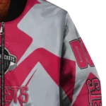 customized houston rockets spider mark red bomber jacket best selling