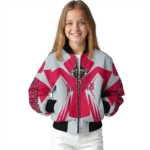 customized houston rockets spider mark red bomber jacket best selling