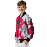 customized houston rockets spider mark red bomber jacket best selling
