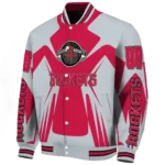customized houston rockets spider mark red varsity jacket best selling.webp