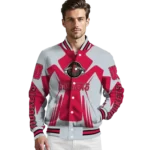customized houston rockets spider mark red varsity jacket best selling.webp