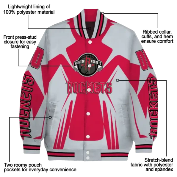 customized houston rockets spider mark red varsity jacket new arrival.webp