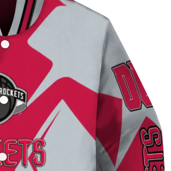 customized houston rockets spider mark red varsity jacket premium grade.webp