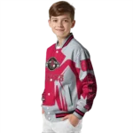 customized houston rockets spider mark red varsity jacket best selling.webp