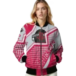 customized houston rockets star burst red bomber jacket best selling