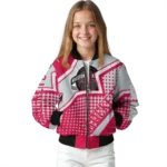customized houston rockets star burst red bomber jacket best selling