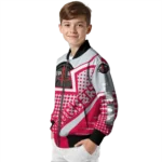 customized houston rockets star burst red bomber jacket best selling