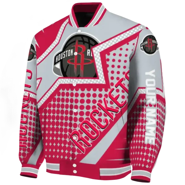 customized houston rockets star burst red varsity jacket best selling.webp