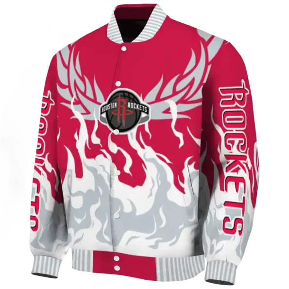 customized houston rockets winged blaze red white varsity jacket best selling.webp