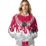 customized houston rockets winged blaze red white varsity jacket best selling.webp