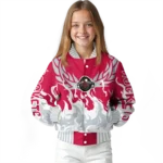 customized houston rockets winged blaze red white varsity jacket best selling.webp