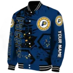 customized indiana pacers hexagon cluster blue black varsity jacket best selling.webp