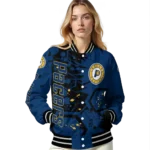 customized indiana pacers hexagon cluster blue black varsity jacket best selling.webp